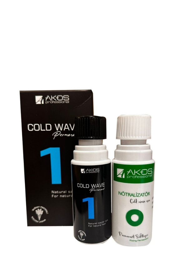 Akos Cold Wave Doğal Saçlar İçin Perma Seti No:1 - 1