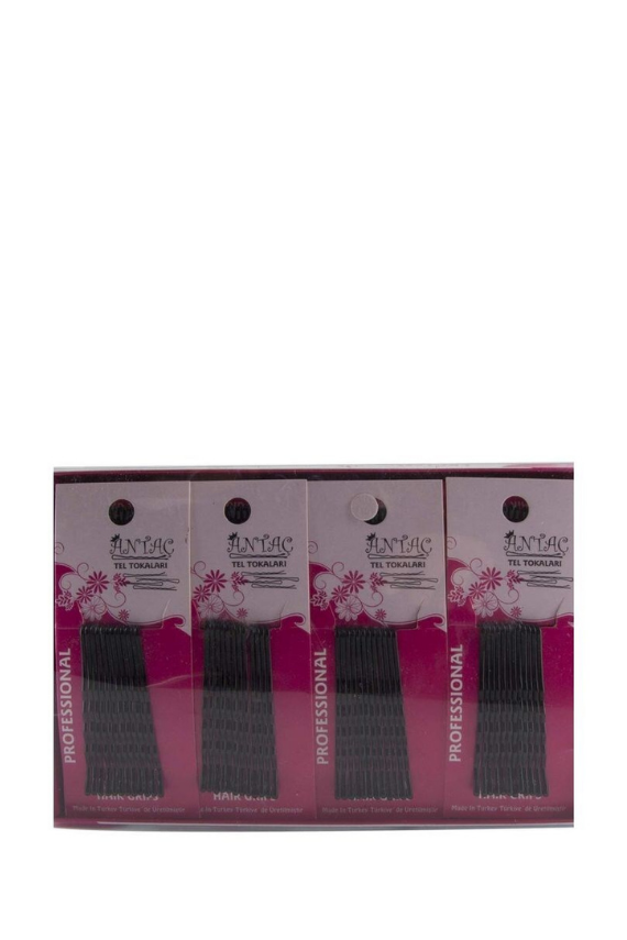 Antaç Siyah Topuzlu Tel Toka 72'lik Pk 12'li Kartlı - Antaç 