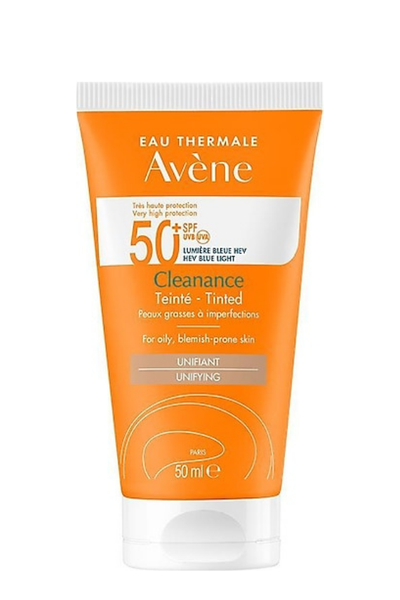 Avene Cleanance Yağlı ve Akneye Eğilimli Ciltler için SPF 50+ Renkli Güneş Koruyucu 50 ml - 1