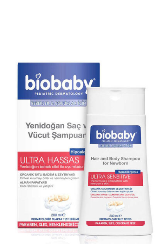 Biobaby Yeni Doğan Saç ve Vücut Şampuanı 200 ml - 1