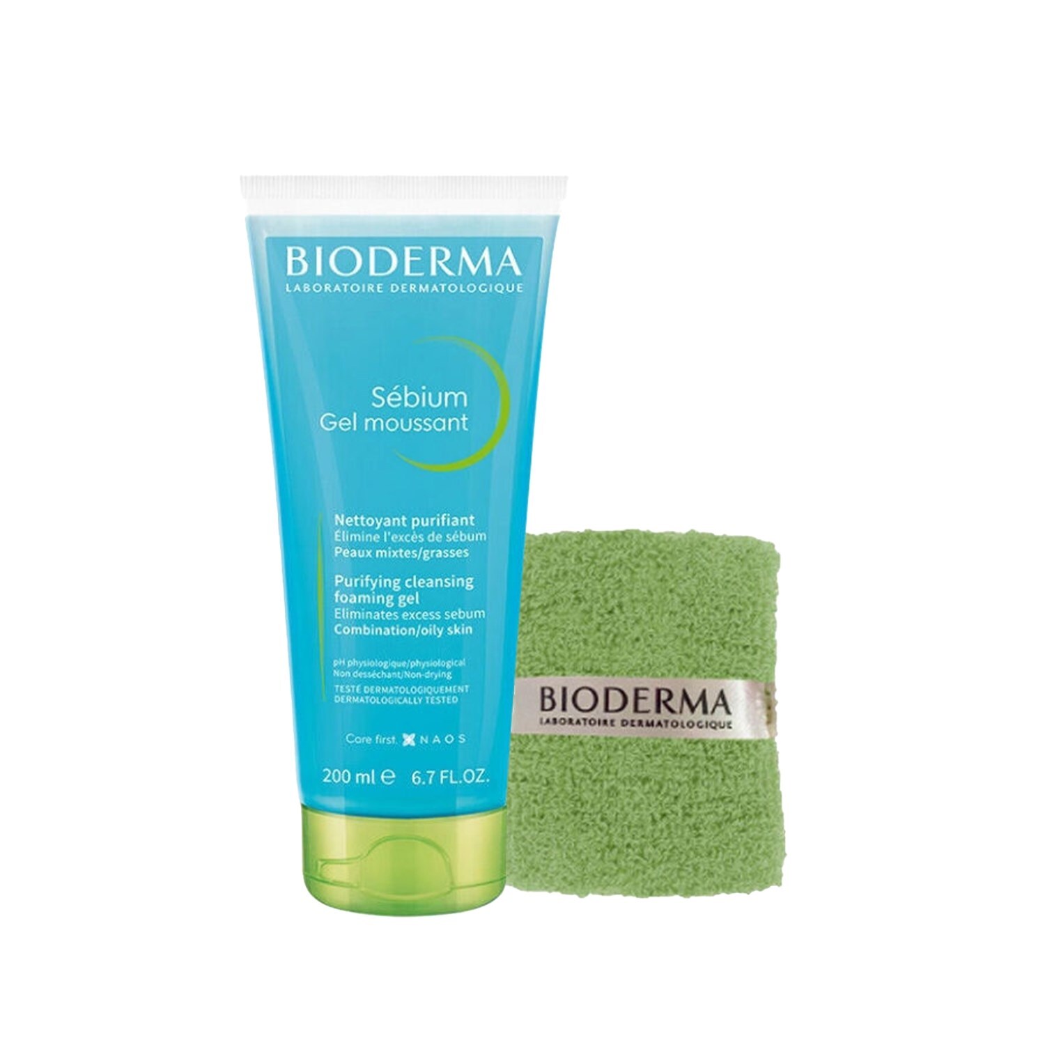 Bioderma Sebium Foaming Temizleyici Jel 200 ml ve Bilek Havlusu - 1