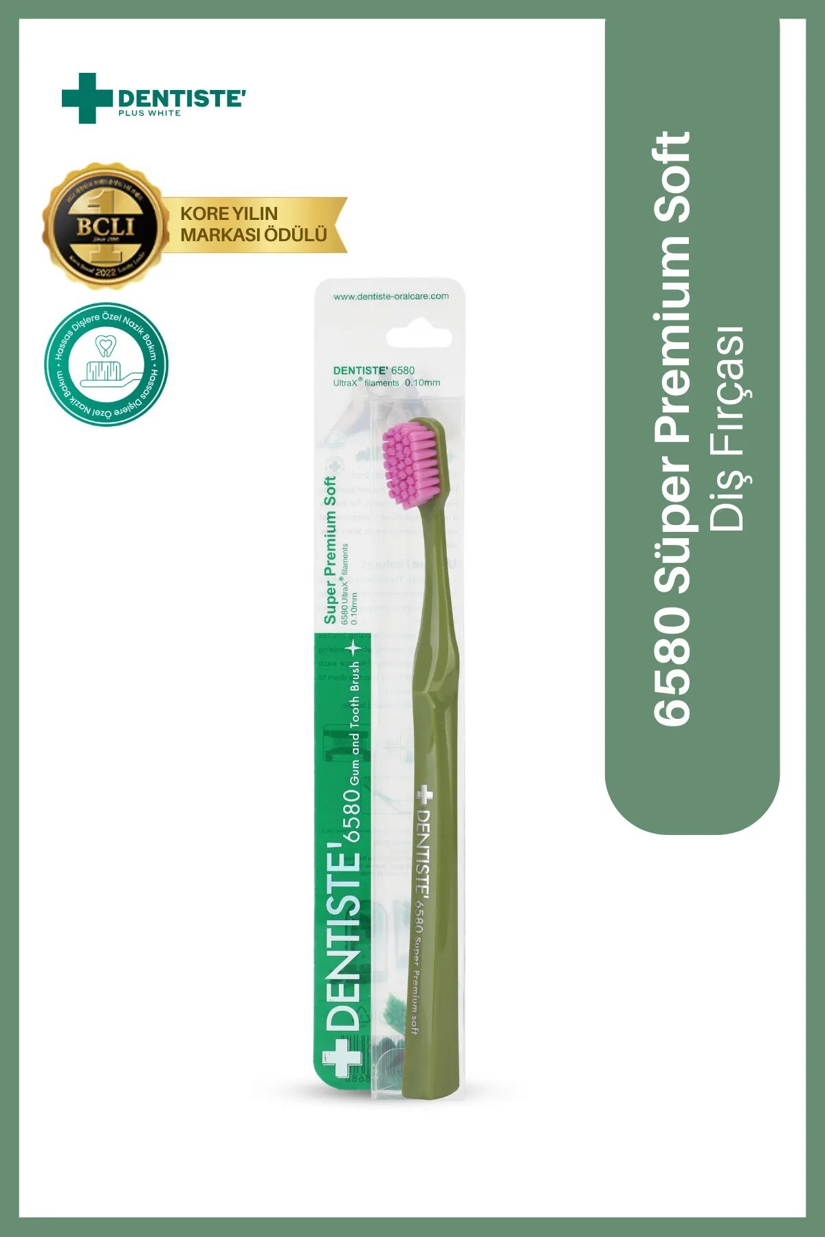 Dentiste 6580 Super Premium Yumuşak Diş Fırçası Yeşil - 1