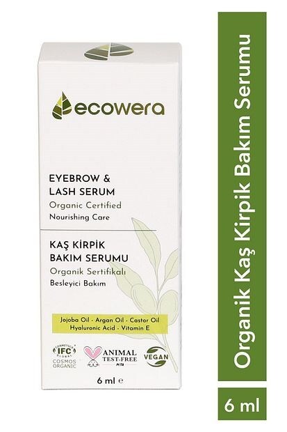 Ecowera Organik Kaş Kirpik Serumu 6 ml - 1