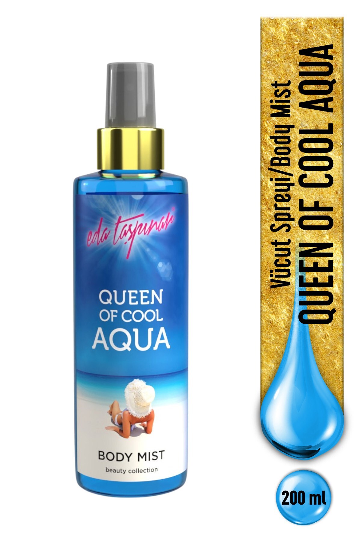 Eda Taşpınar Body Mist Aqua Kokulu Vücut Misti 200 ml - 1
