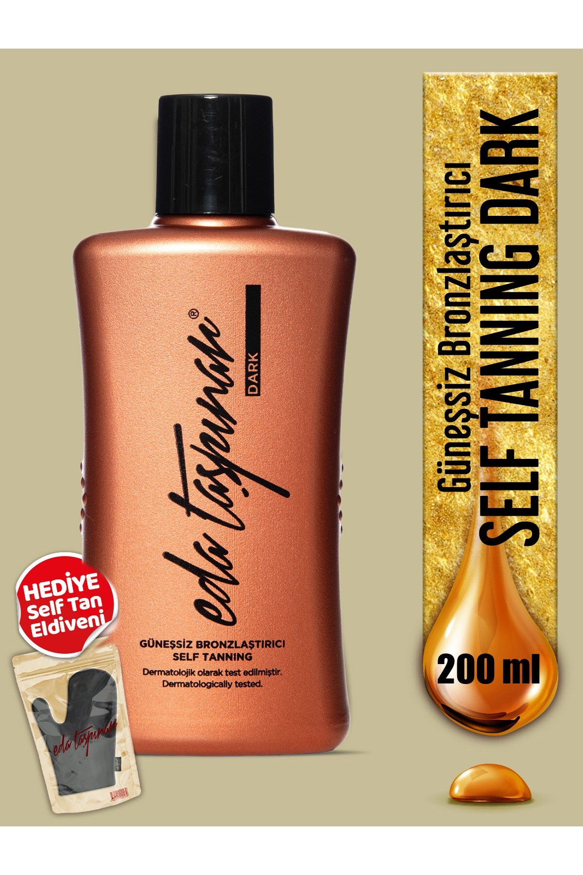 Eda Taşpınar Güneşsiz Bronzlaştırıcı Dark 200 ml - 1