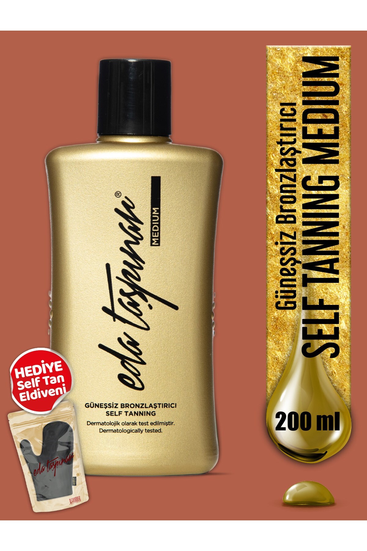 Eda Taşpınar Güneşsiz Bronzlaştırıcı Medium 200 ml - 1