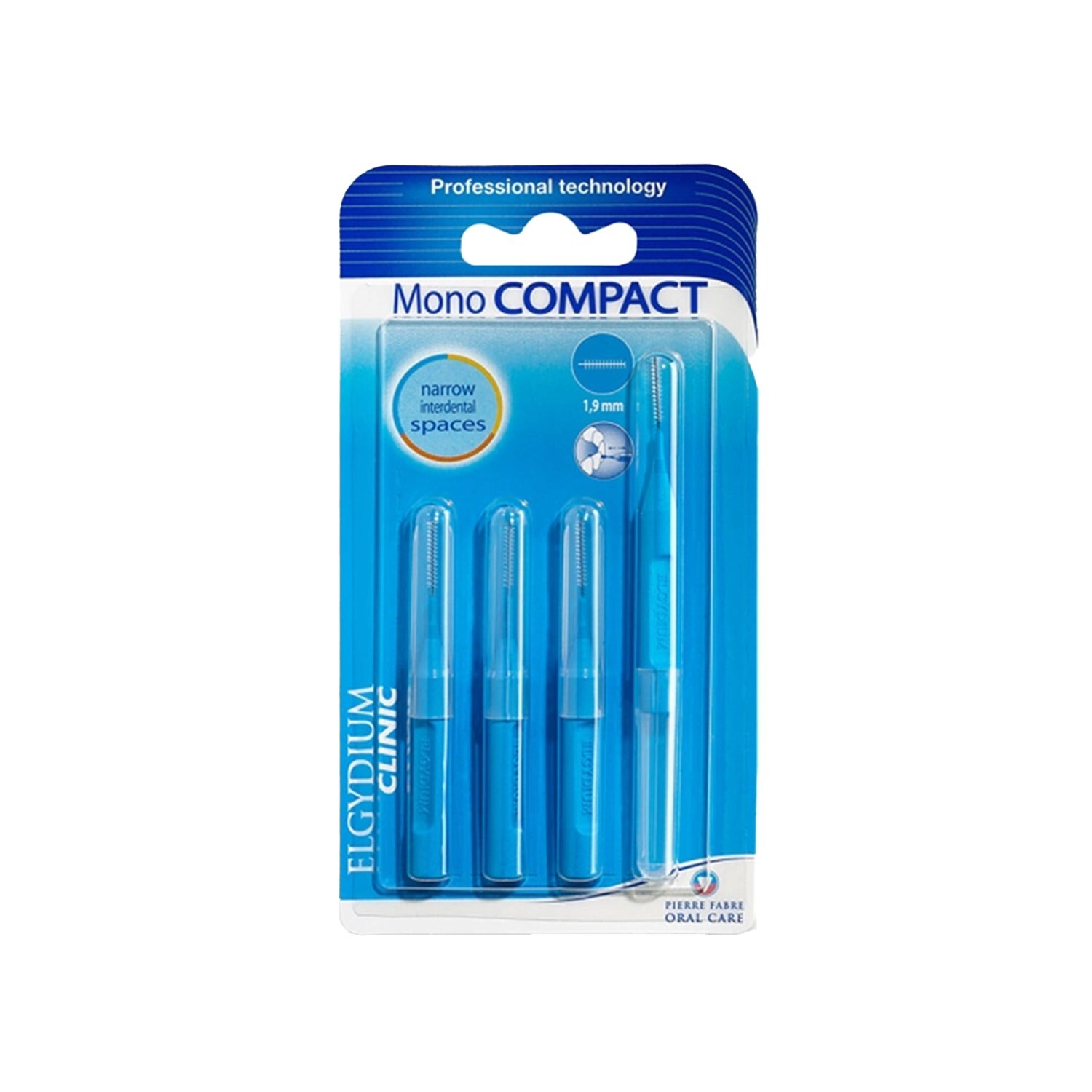 Elgydium Clinic Mono Compact Mavi Arayüz Fırçası - 1