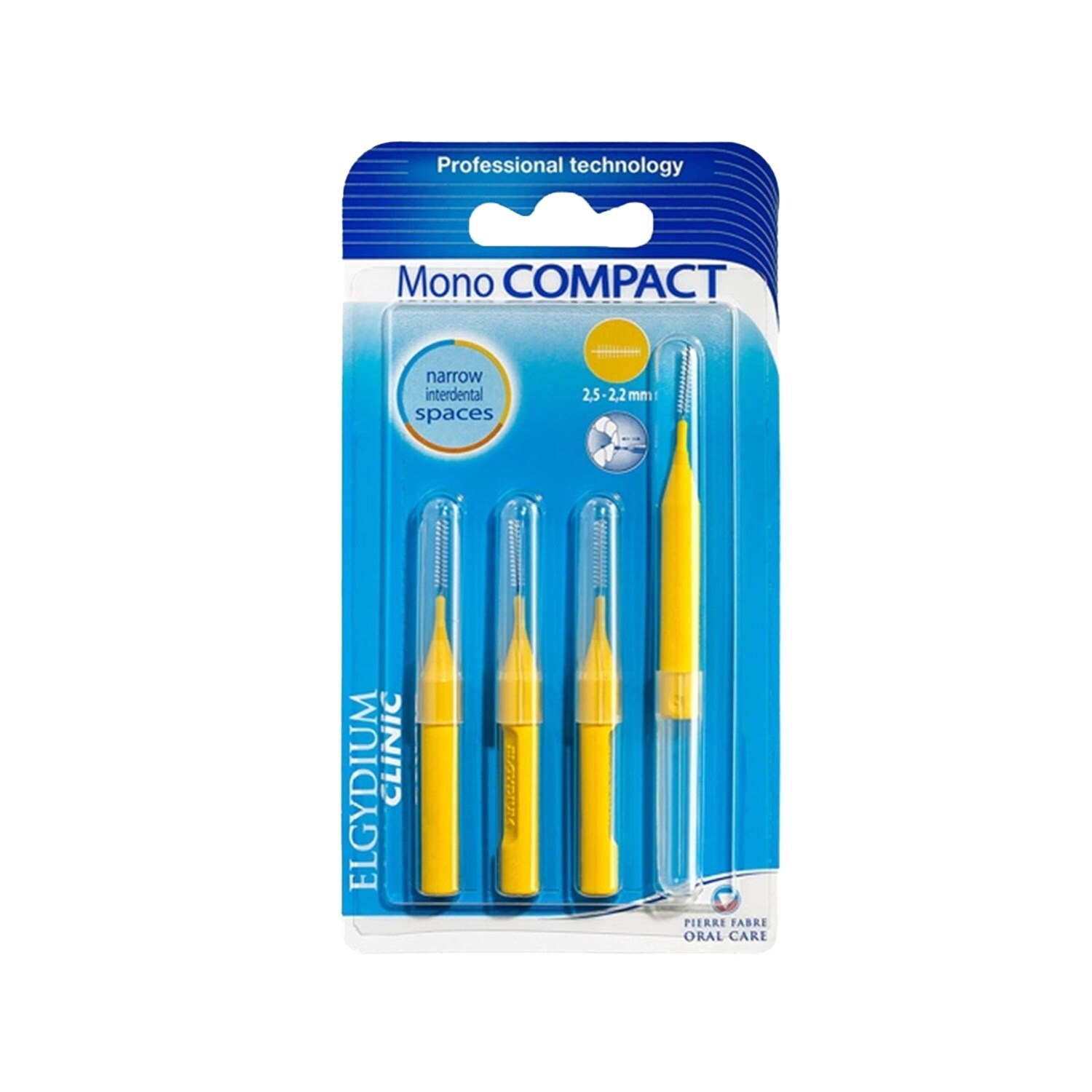 Elgydium Clinic Mono Compact Sarı Arayüz Fırçası - 1