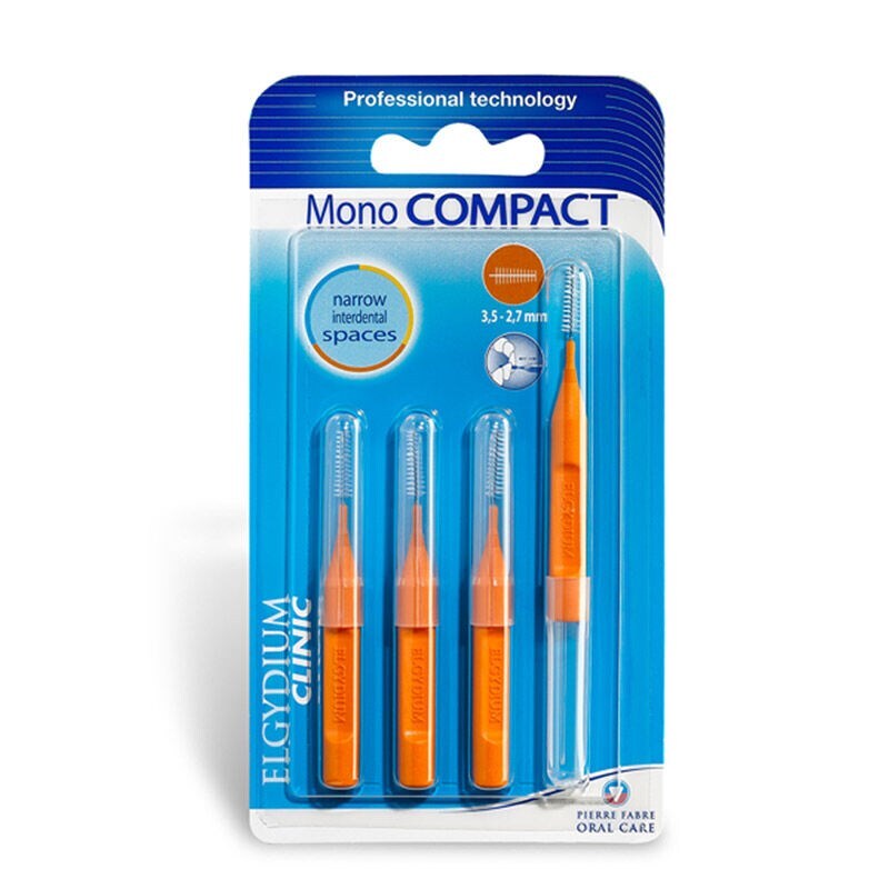 Elgydium Clinic Mono Compact Turuncu Arayüz Fırçası - 1