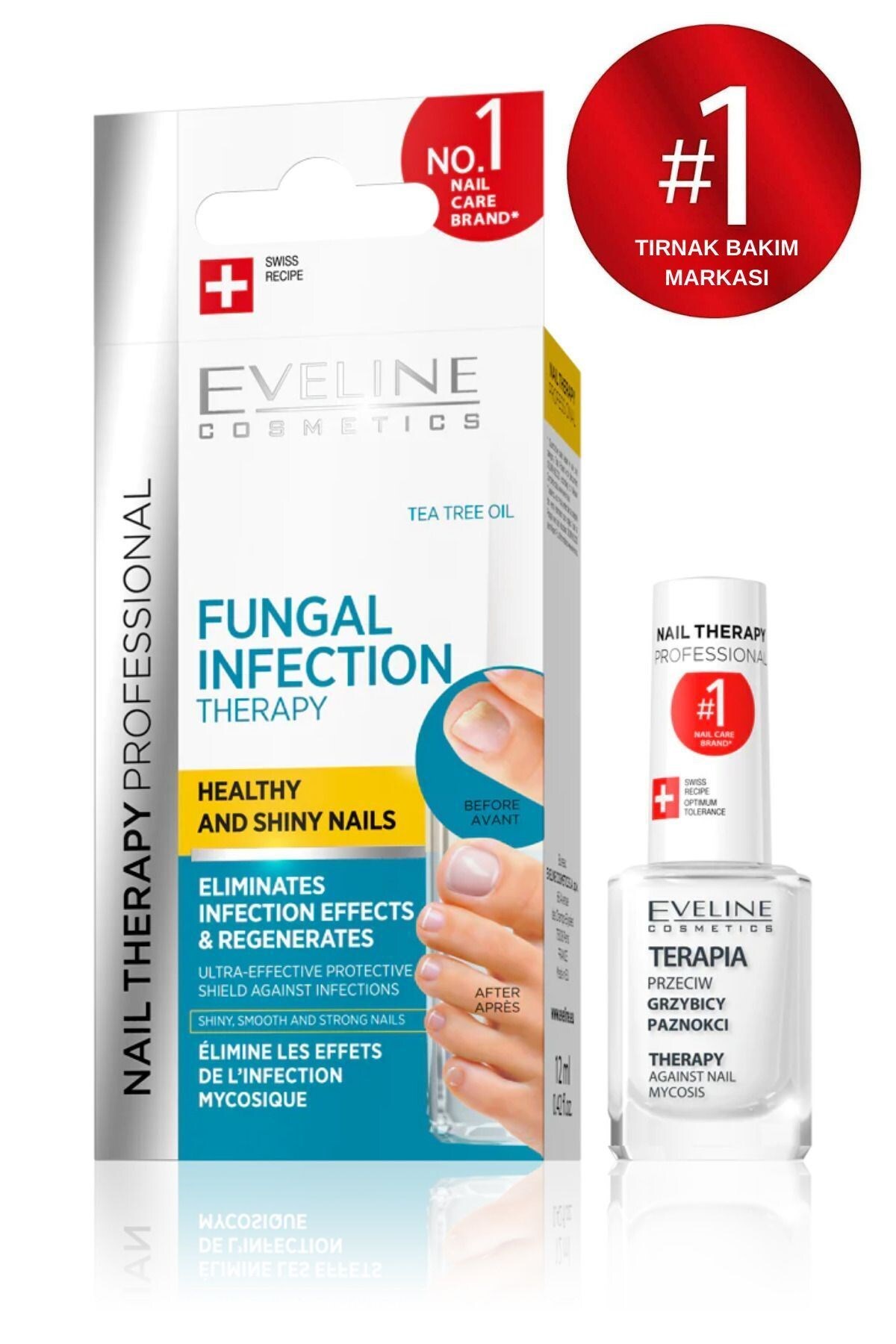 Eveline Cosmetics Nail Therapy Professional Sağlıklı ve Parlak Tırnaklar 12 ml - 1