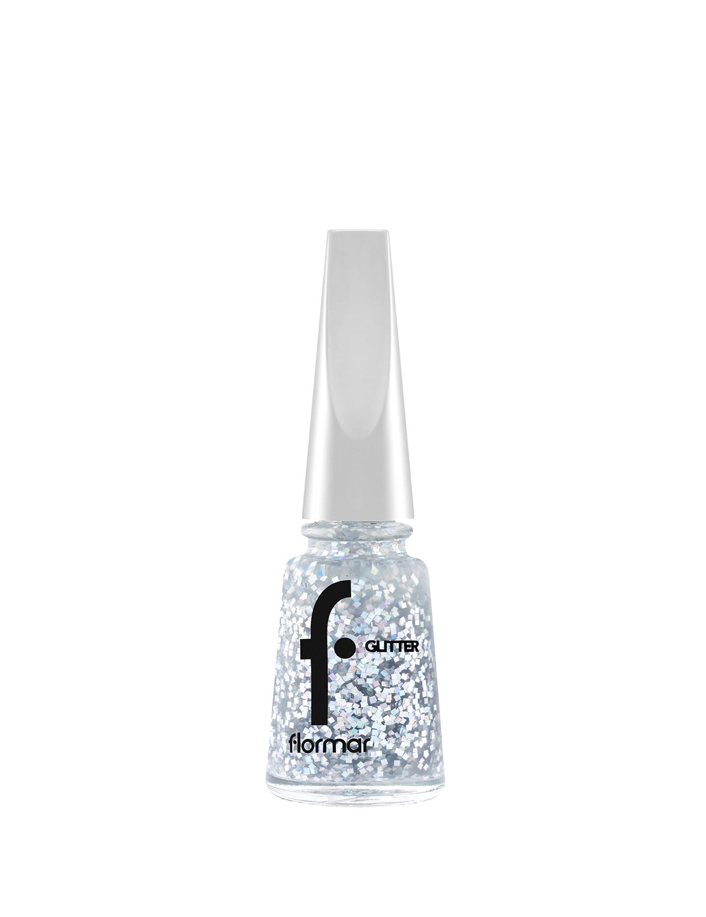 Flormar Glitter Yarı Transparan Parlak Bitişli Simli Oje 11 ml | 41 Colorjoy - 1