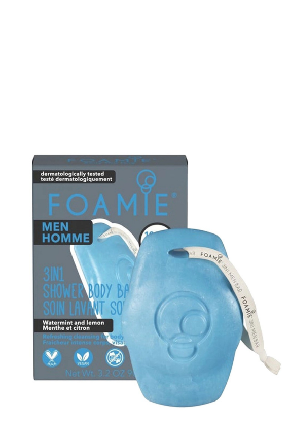 Foamie 3 in 1 For Men Seas the Day Shower Body Bar Duş Jeli 90 g - 1
