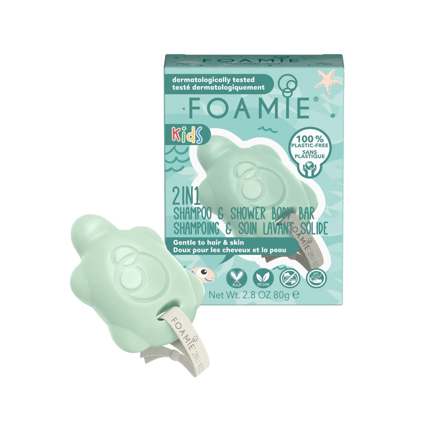 Foamie Kids 2in1 Mangolu Saç ve Vücut Sabunu 80 g - 1