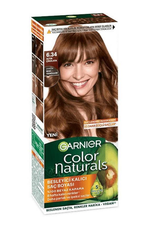 Garnier Color Naturals 6.34 Altın Çikolata - 1