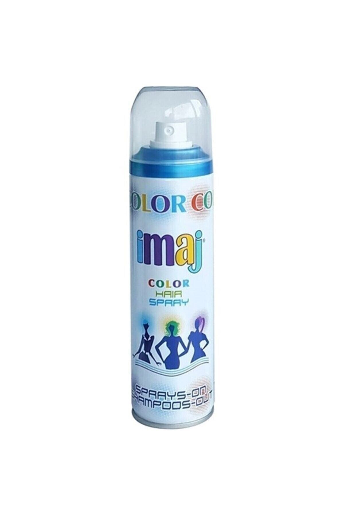 İmaj Color Renkli Saç Spreyi Mavi 100 ml - 1