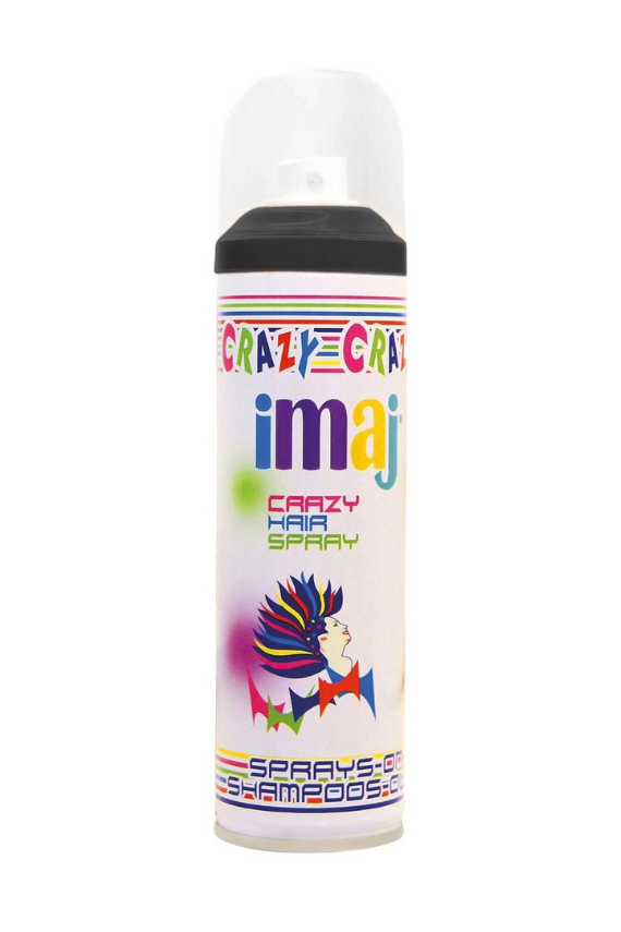 İmaj Crazy Color Renkli Saç Spreyi Siyah 100 ml - 1