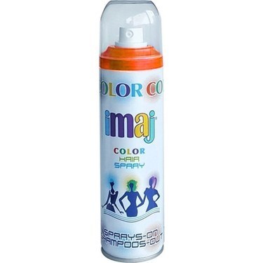 İmaj Crazy Color Renkli Saç Spreyi Turuncu 100 ml - 1
