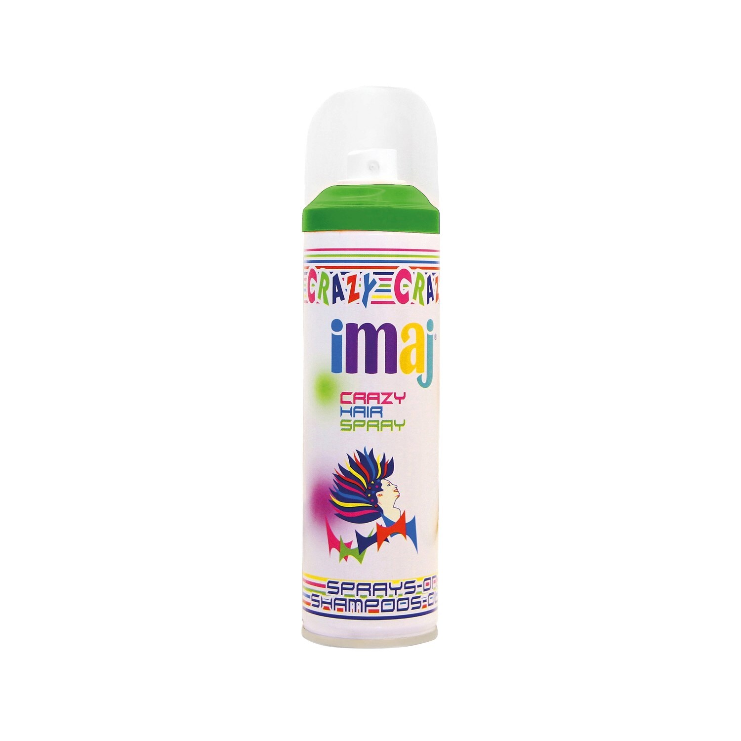 İmaj Crazy Color Renkli Saç Spreyi Yeşil 100 ml - 1