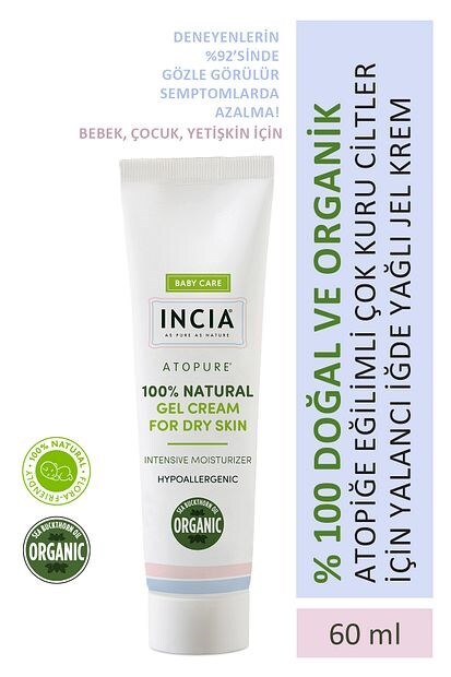 INCIA Atopure Kuru Ciltler İçin Yalancı İğde Yağı Jel Krem 60 ml - 1