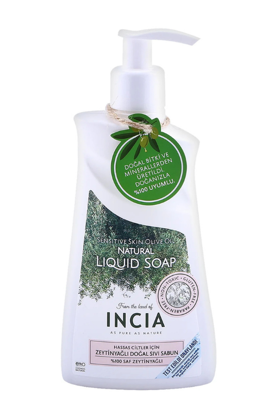 INCIA Doğal Hassas Ciltler İçin Zeytinyağlı Saf Kastil Sabun 250ml - 1
