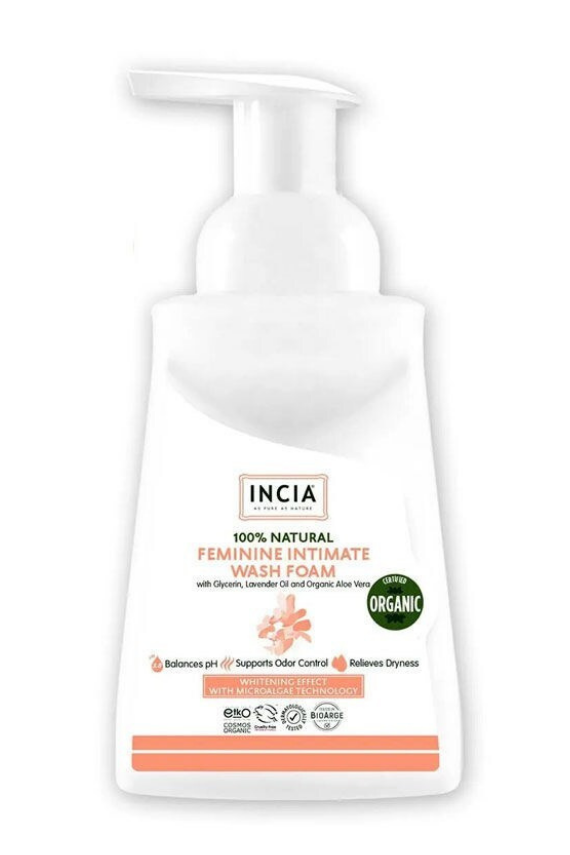 INCIA Kadınlar İçin %100 İntim Yıkama Köpüğü 200 ml - 1