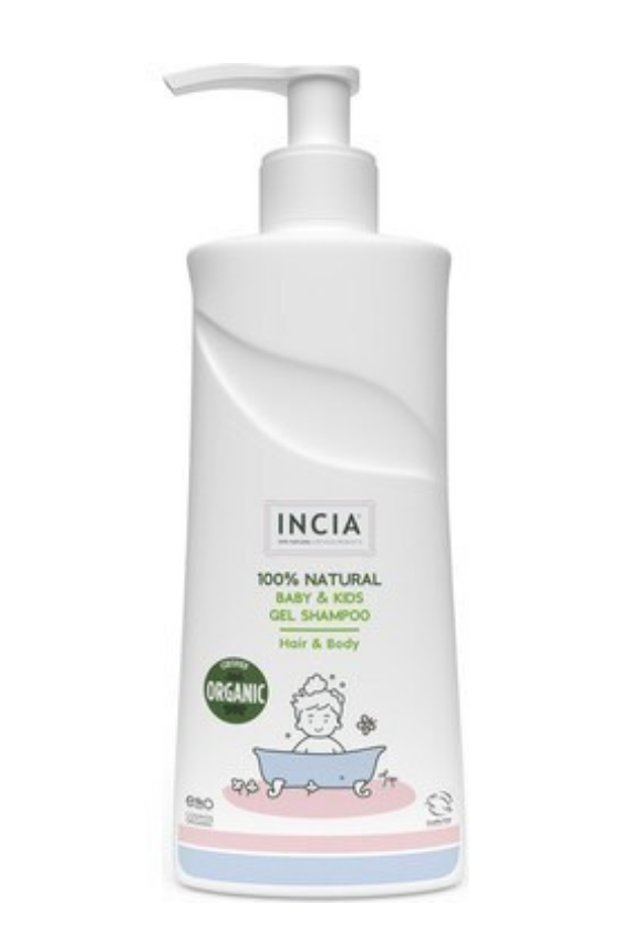 INCIA Organik Sertifikalı ve %100 Doğal Çocuk Jel Şampuan 350 ml - 1