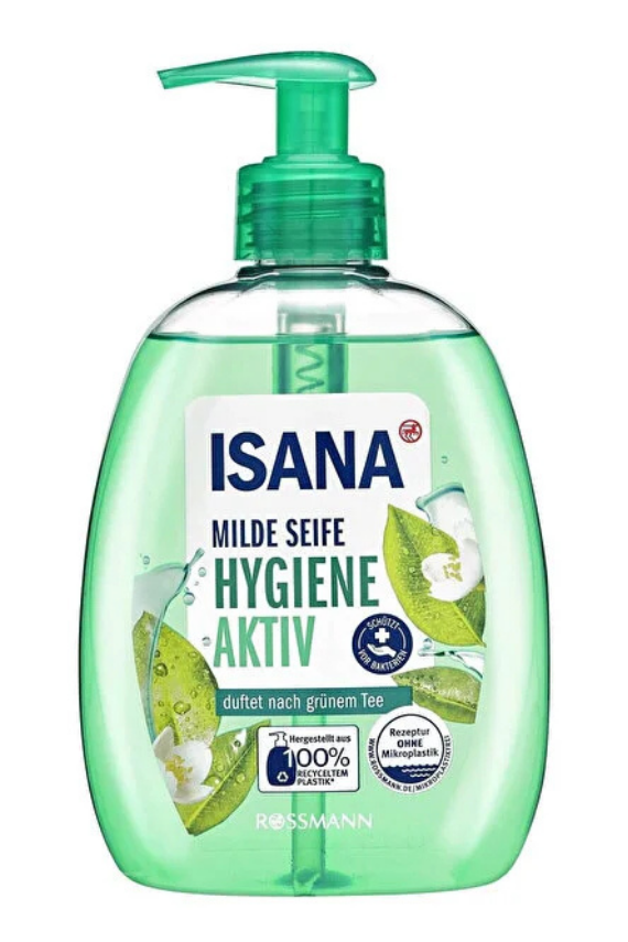 Isana Aktif Hijyen Yeşil Çay Özlü Sıvı Sabun 500 ml - 1
