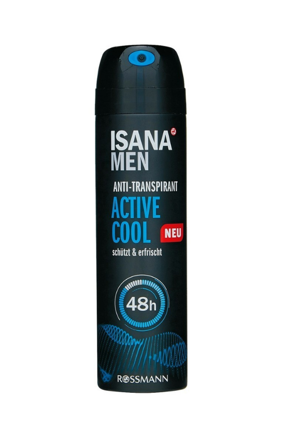 Isana Men Active Cool Deodorant Sprey 150 ml - 1