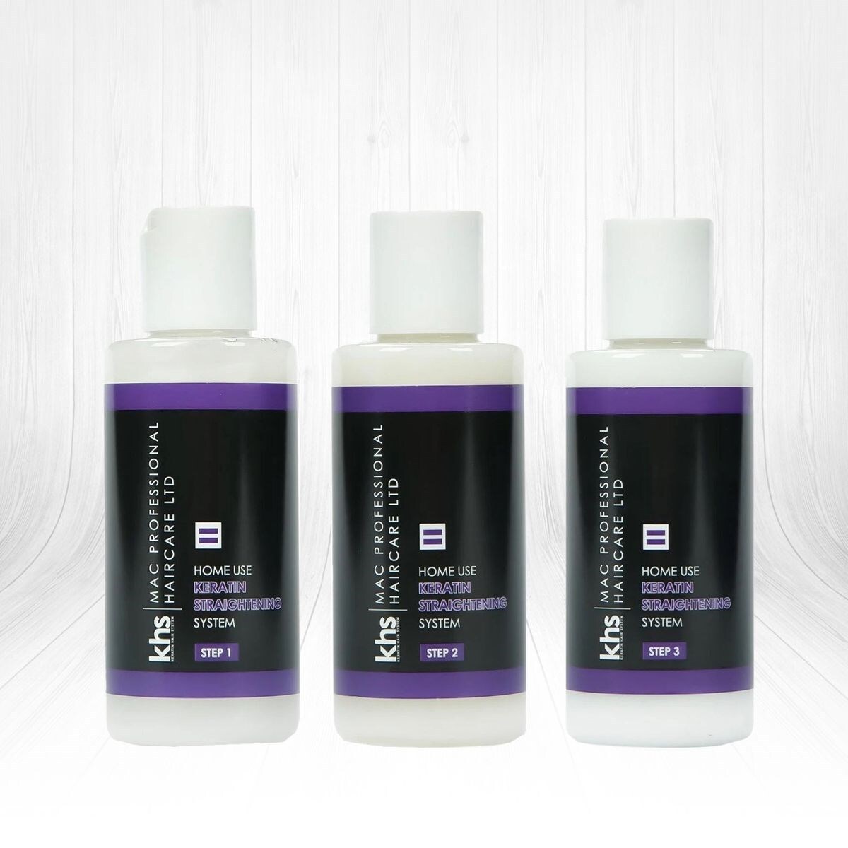 Keratin Saç Sistemi Evde Keratin Saç Düzleştirme Bakım Kiti 3x75 ml - 1