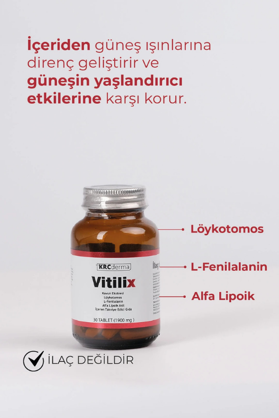 KRCDerma Güneşin Yaşlandırıcı Etkilerine Karşı Kotuyan Vitilix Tablet - 2