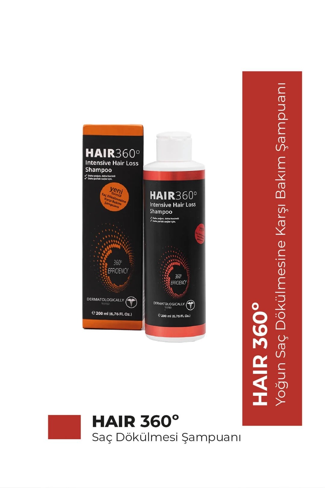 KRCDerma Hair360 Growth Factor Booster Saç Dökülmelerine Karşı Bakım Şampuanı - 1