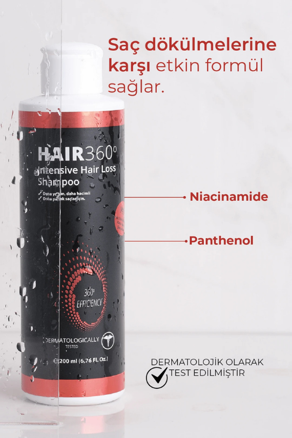 KRCDerma Hair360 Growth Factor Booster Saç Dökülmelerine Karşı Bakım Şampuanı - 2