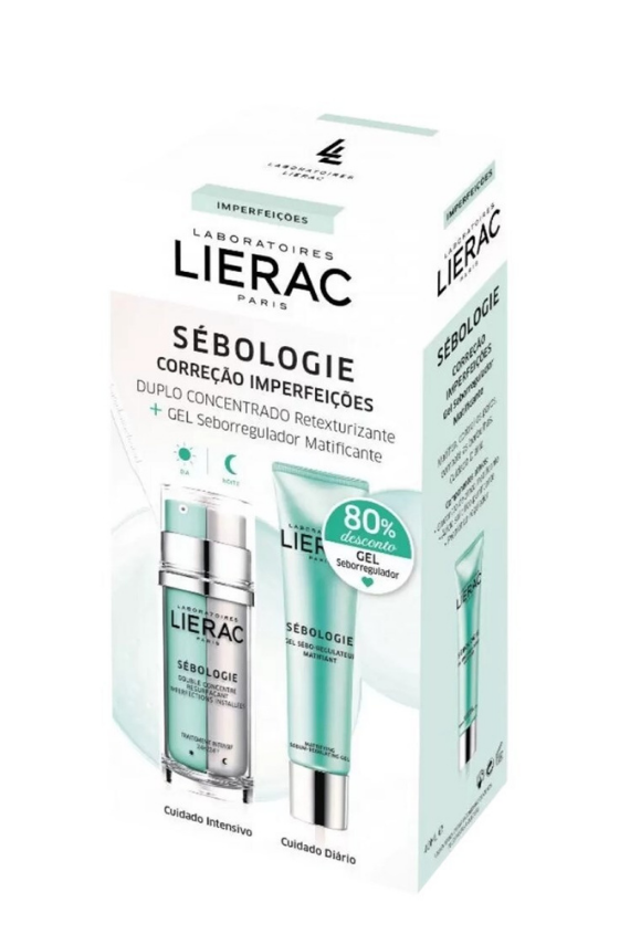 Lierac Sebologie Double Concentrate Krem 30 ml + Gel Set - 1