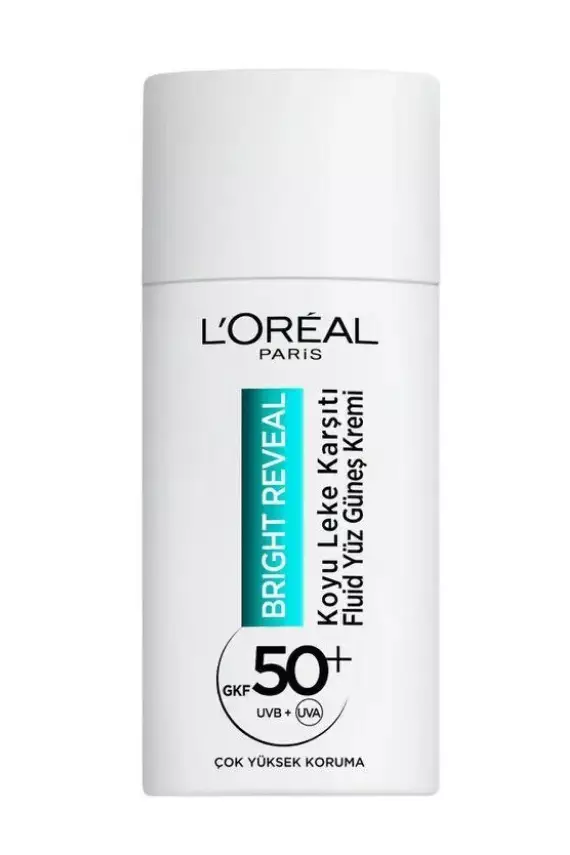 Loreal Paris Bright Reveal Koyu Leke Karşıtı Spf 50 Fluid Yüz Güneş Kremi 50 ml - 1