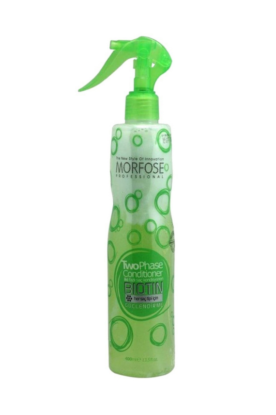 Morfose İki Fazlı Saç Kondisyoneri Biotin Güçlendirme Yeşil 400 ml - 1
