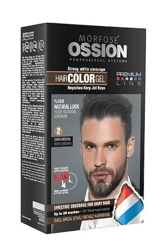 Morfose Ossion Erkek Saç Jel Boya 40 ml No:1 Doğal Siyah - 1