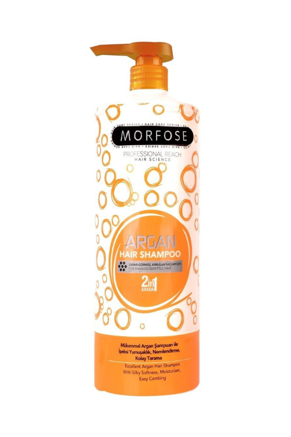 Morfose Zarar Görmüş Kırılgan Saçlar İçin Argan Şampuanı 1000 ml - 1