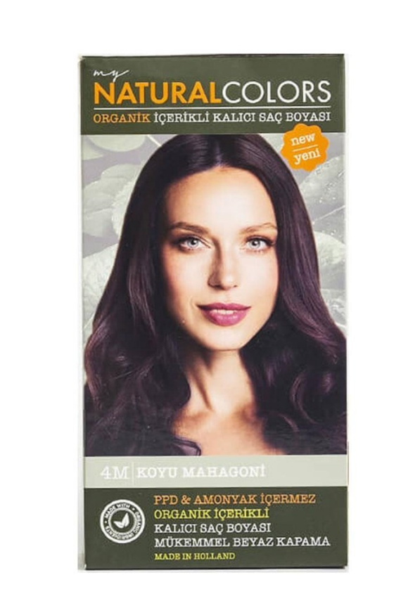 My Natural Colors Organik Kit Saç Boyası | 4M Koyu Mahagoni - 1