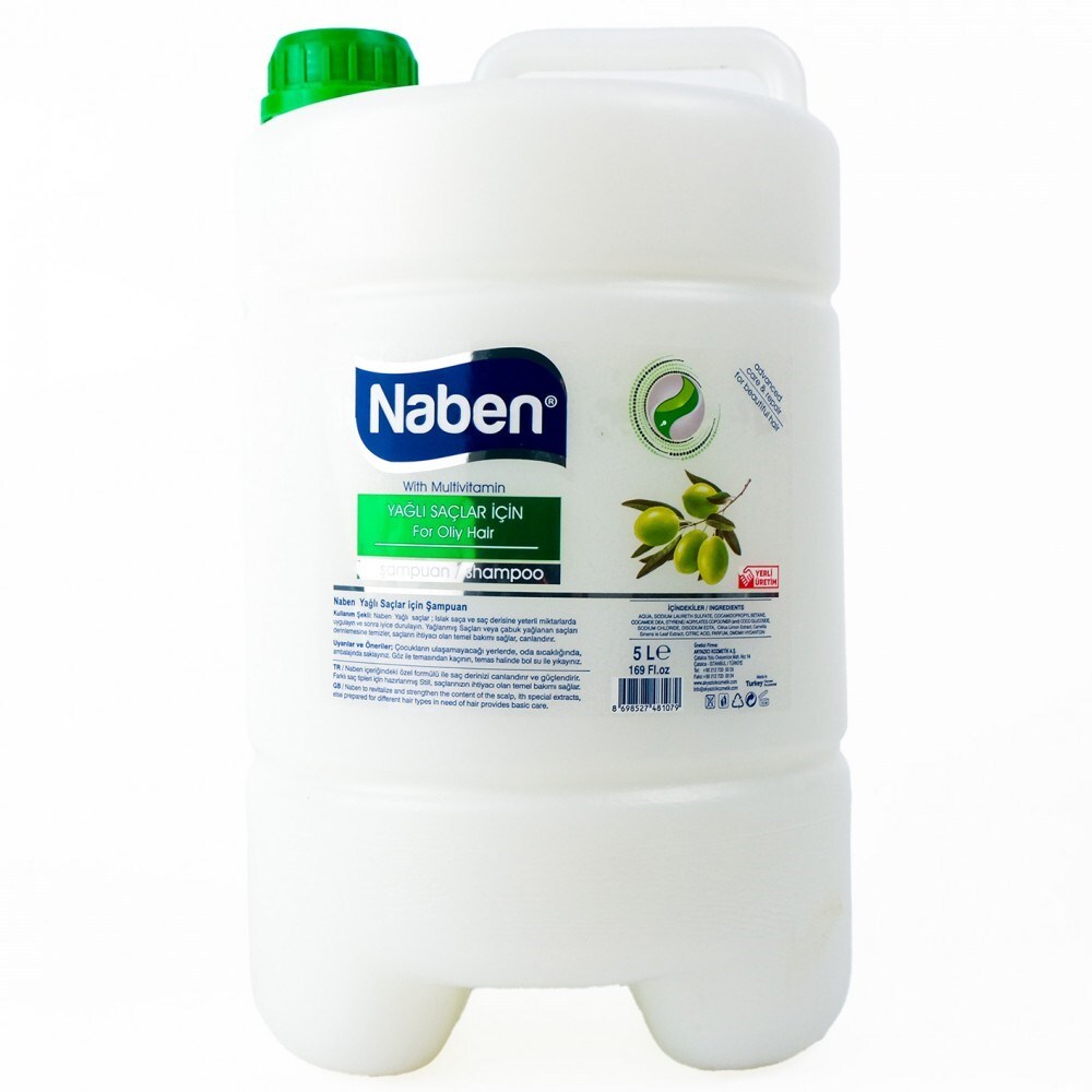 Naben Yağlı Saçlar İçin Şampuan 5000 ml - 1