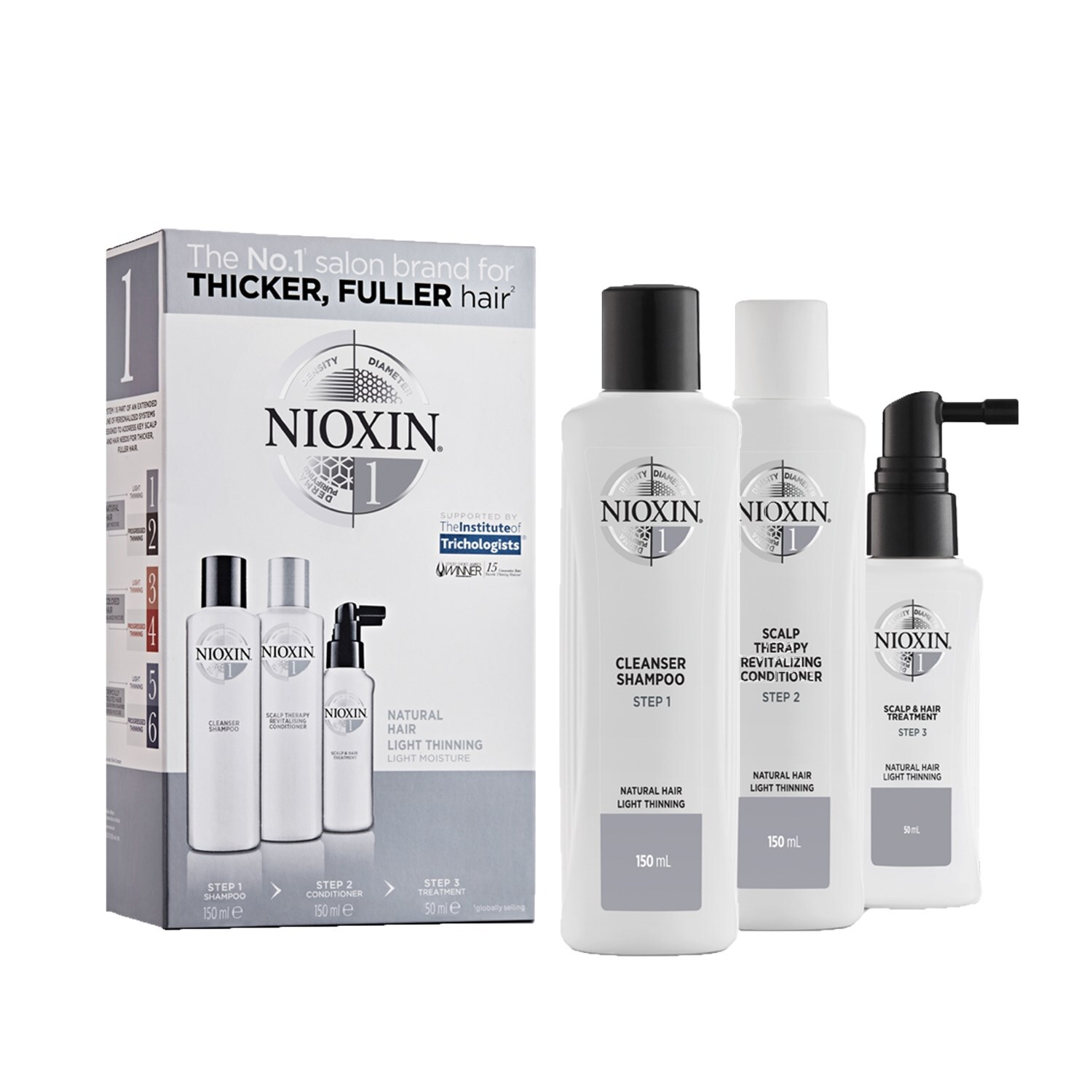 Nioxin 1 Dökülme Karşıtı Set Doğal Saçlar Küçük Boy - 1