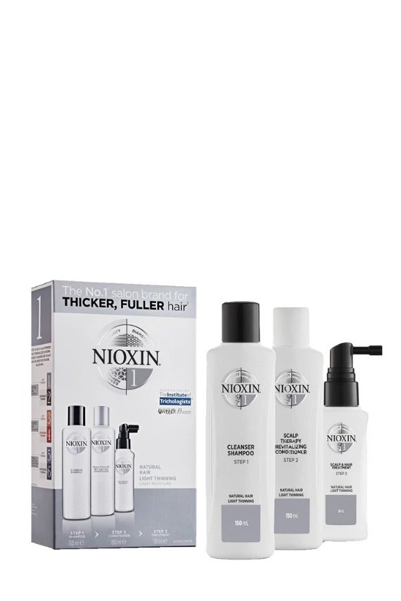 Nioxin 1 Dökülme Karşıtı Set Doğal Saçlar Küçük Boy - Nioxin