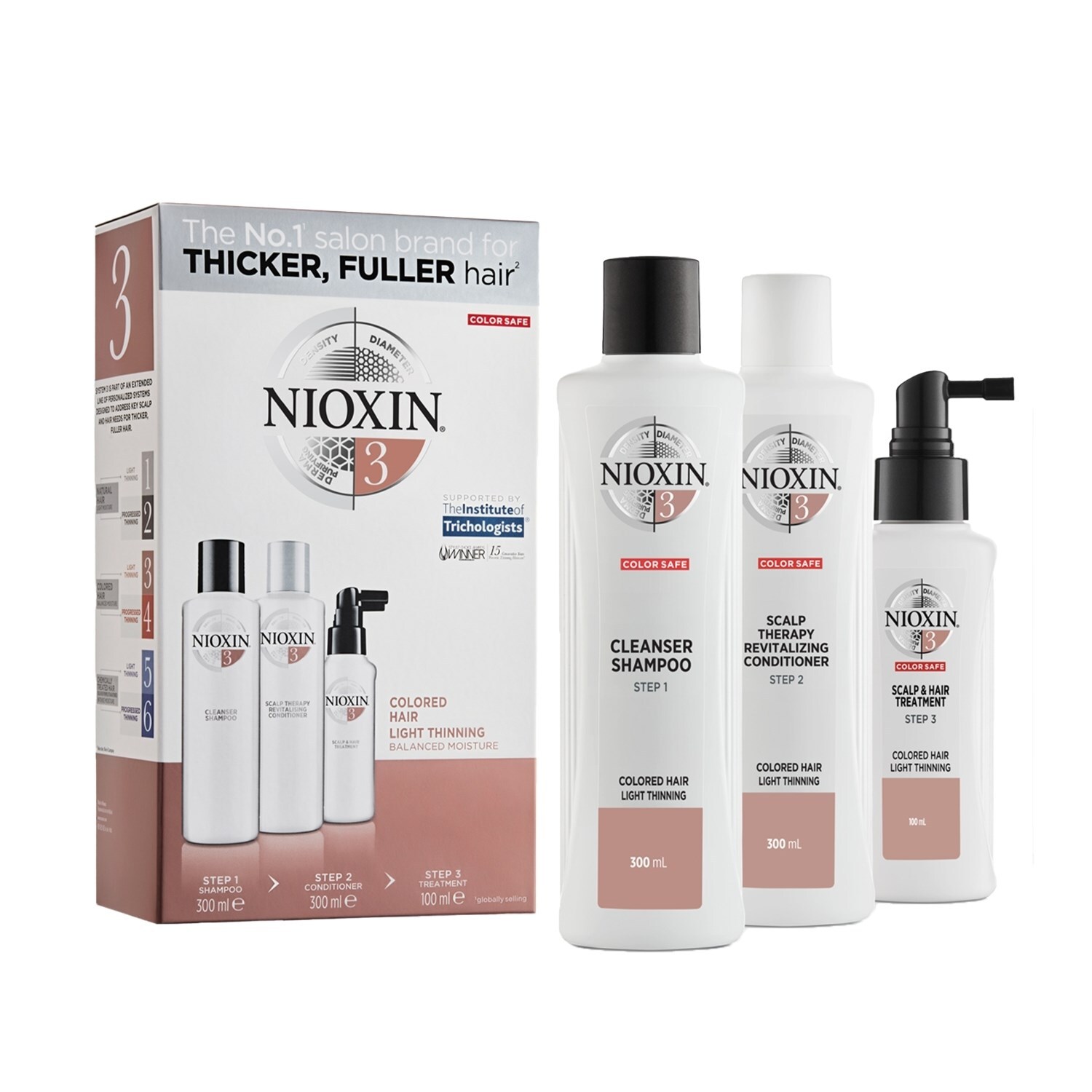 Nioxin 3 Dökülme Karşıtı Set Boyalı Saçlar Büyük Boy - 1