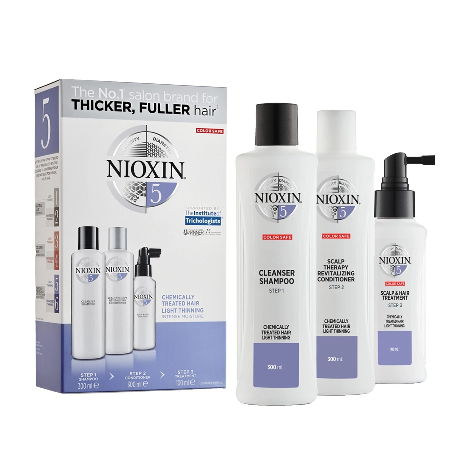 Nioxin 5 Dökülme Karşıtı Set Kimyasal İşlem Görmüş Saç Büyük Boy - 1