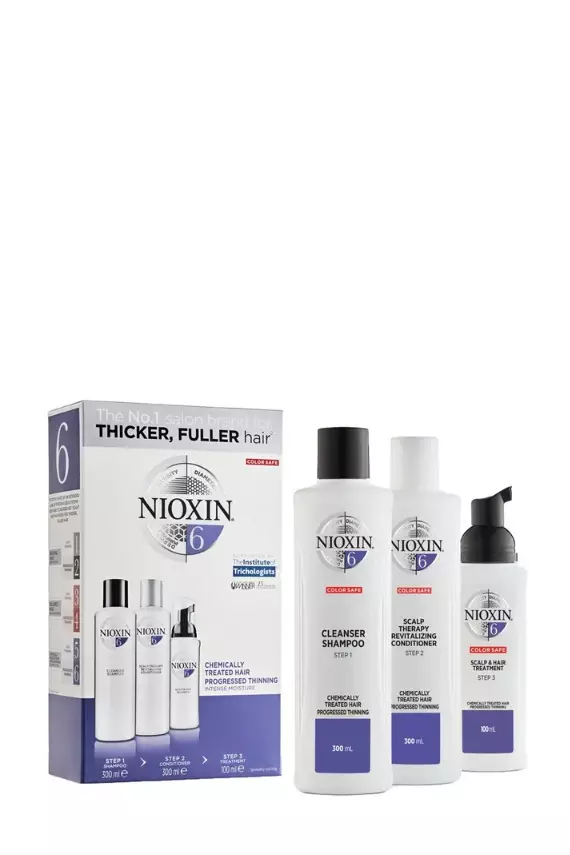Nioxin 6 Yoğun Dökülme Karşıtı Set Kimyasal İşlem Görmüş Saç Büyük Boy - 1
