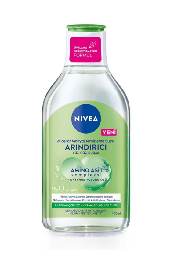 Nivea Arındırıcı Micellar Makyaj Temizleme Suyu Karma ve Yağlı Ciltler 400 ml - 1
