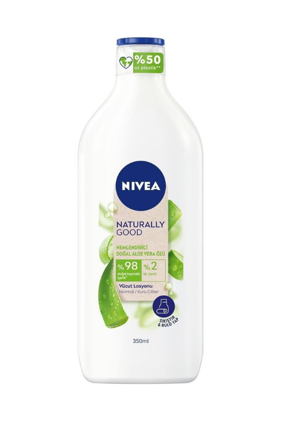 Nivea Doğal Aloe Vera Özlü Nemlendirici Vücut Losyonu 350 ml - 1