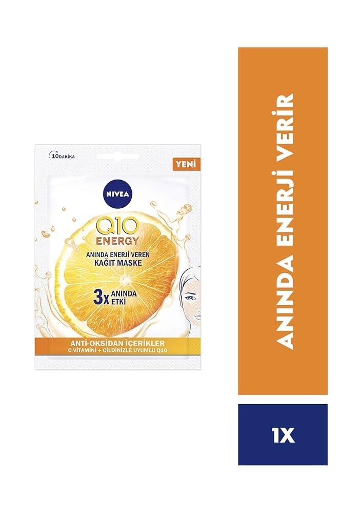 Nivea Q10 Energy Kağıt Maske 28 g - 1