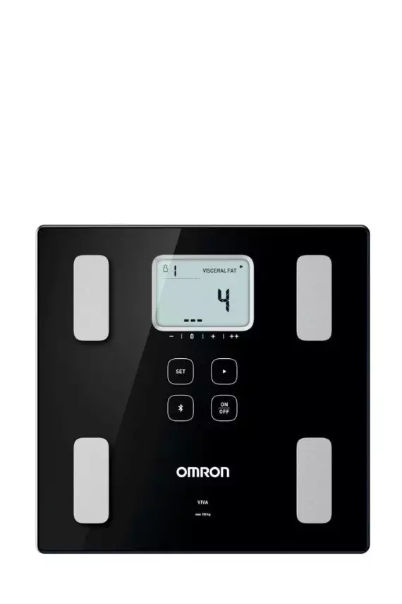 Omron VIVA Akıllı Bluetooth Vücut Analiz Tartısı - HBF-222T-EBK - 1