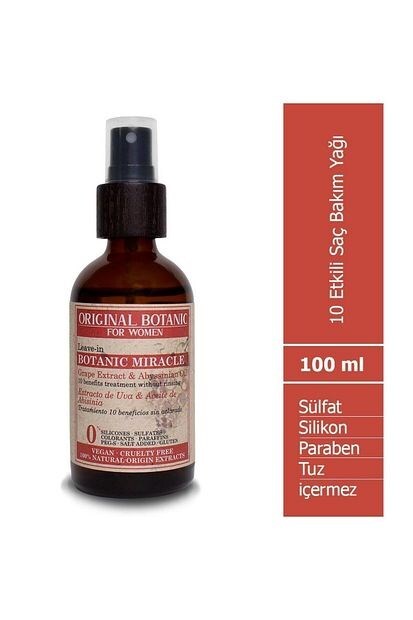ORIGINAL BOTANIC Miracle 10 Etkili Vegan Saç Bakım Yağı Kadın 150 ml - 1