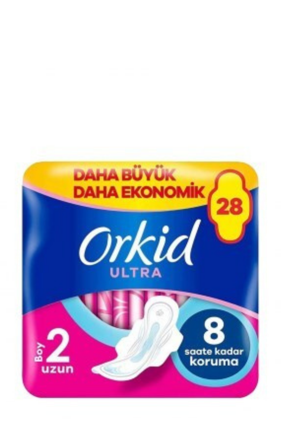 Orkid Ultra Ekstra Dörtlü Uzun Paket Hijyenik Ped 28 Adet - 1